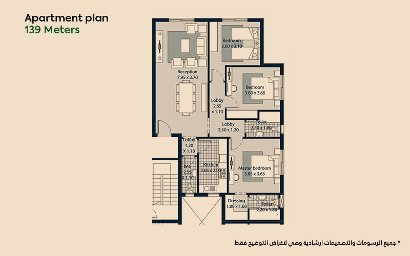 3 Bedrooms Apartment in Beta Greens - New Cairo